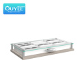 Ouyee showcase kiosk optical furniture optical store fixtures optical shop counter design